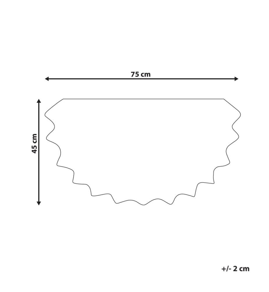 Fussmatte AROLIK Gelb 45 x 75 cm Blume Kokosfasern