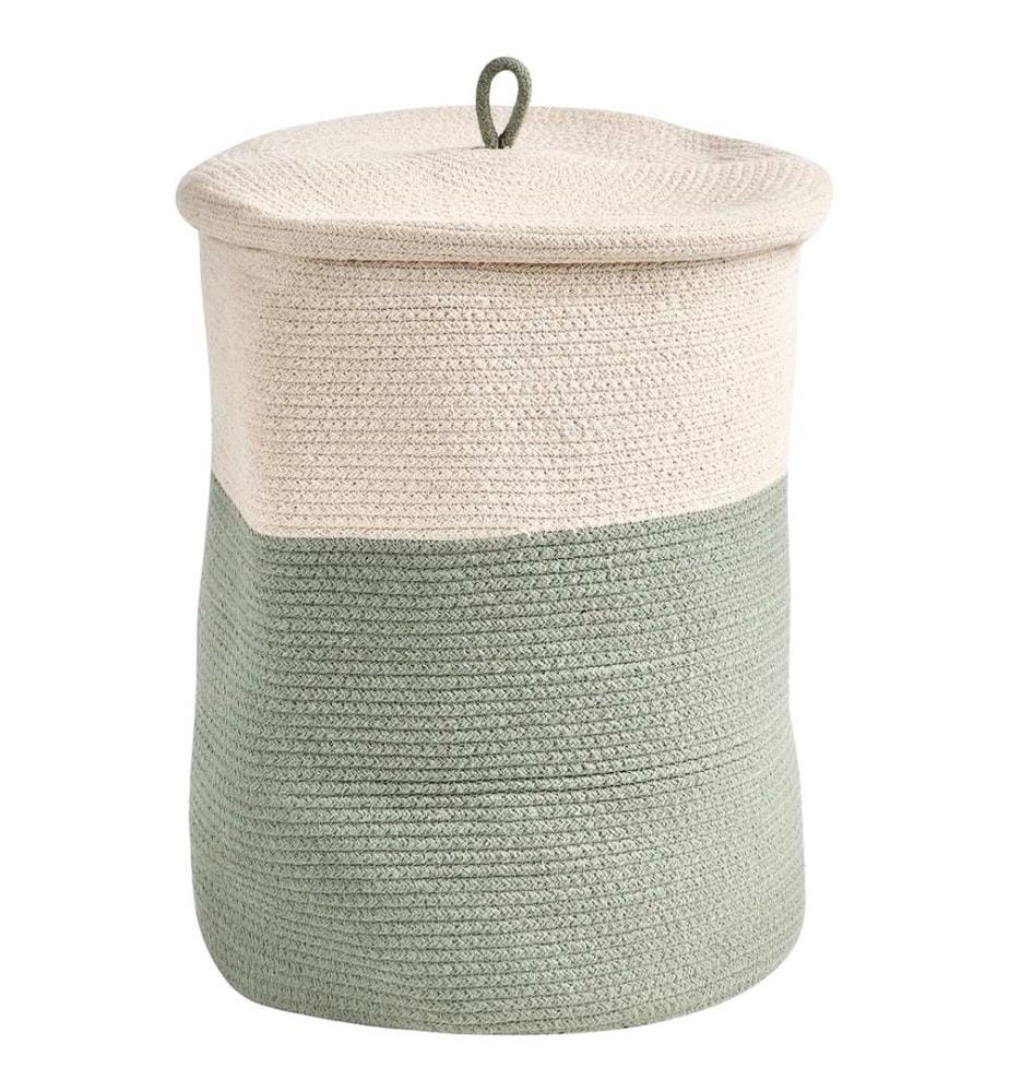 Cestino SILOPI Cotone Beige/Verde
