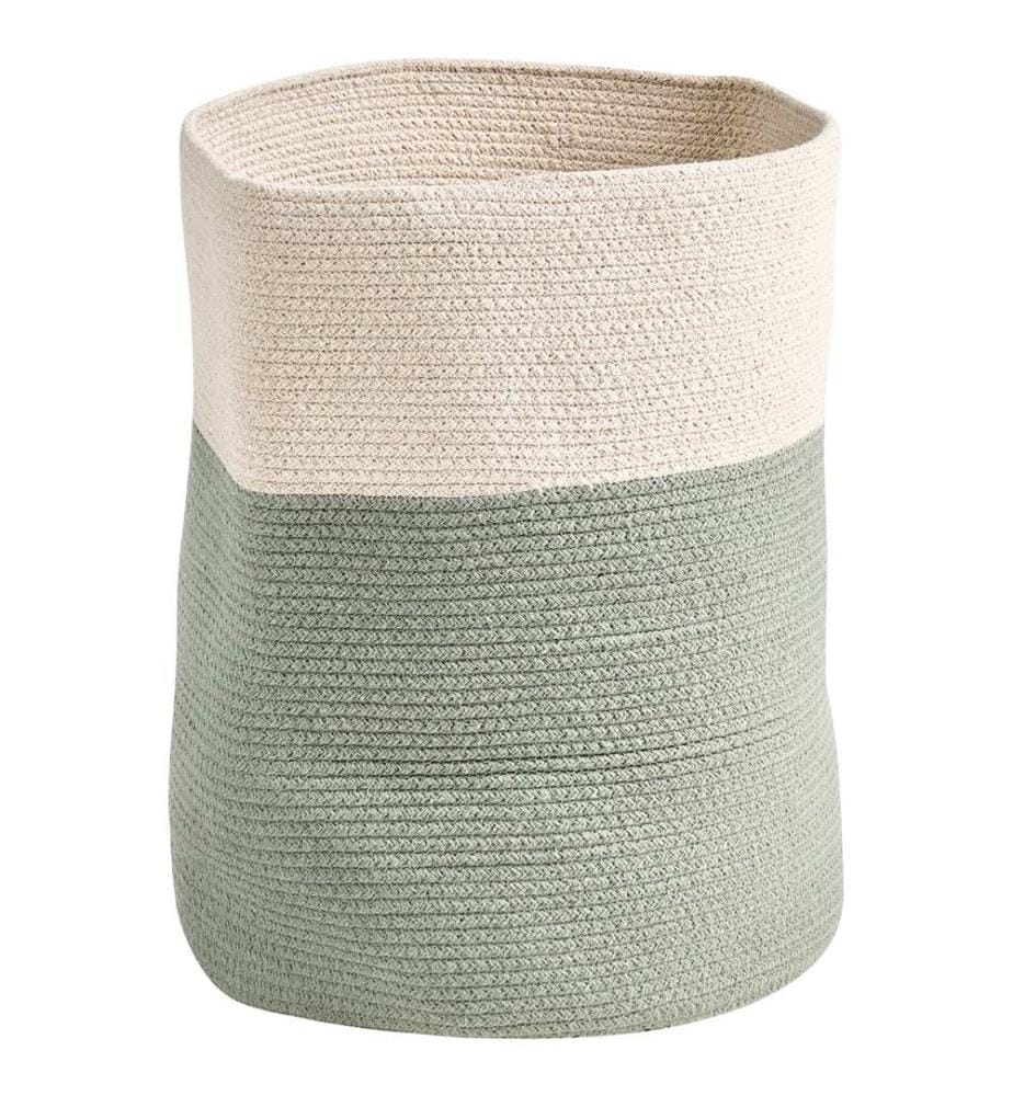 Cestino SILOPI Cotone Beige/Verde
