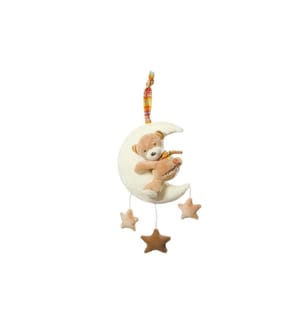 FEHN - Peluche musicale Rainbow Teddy sur la lune