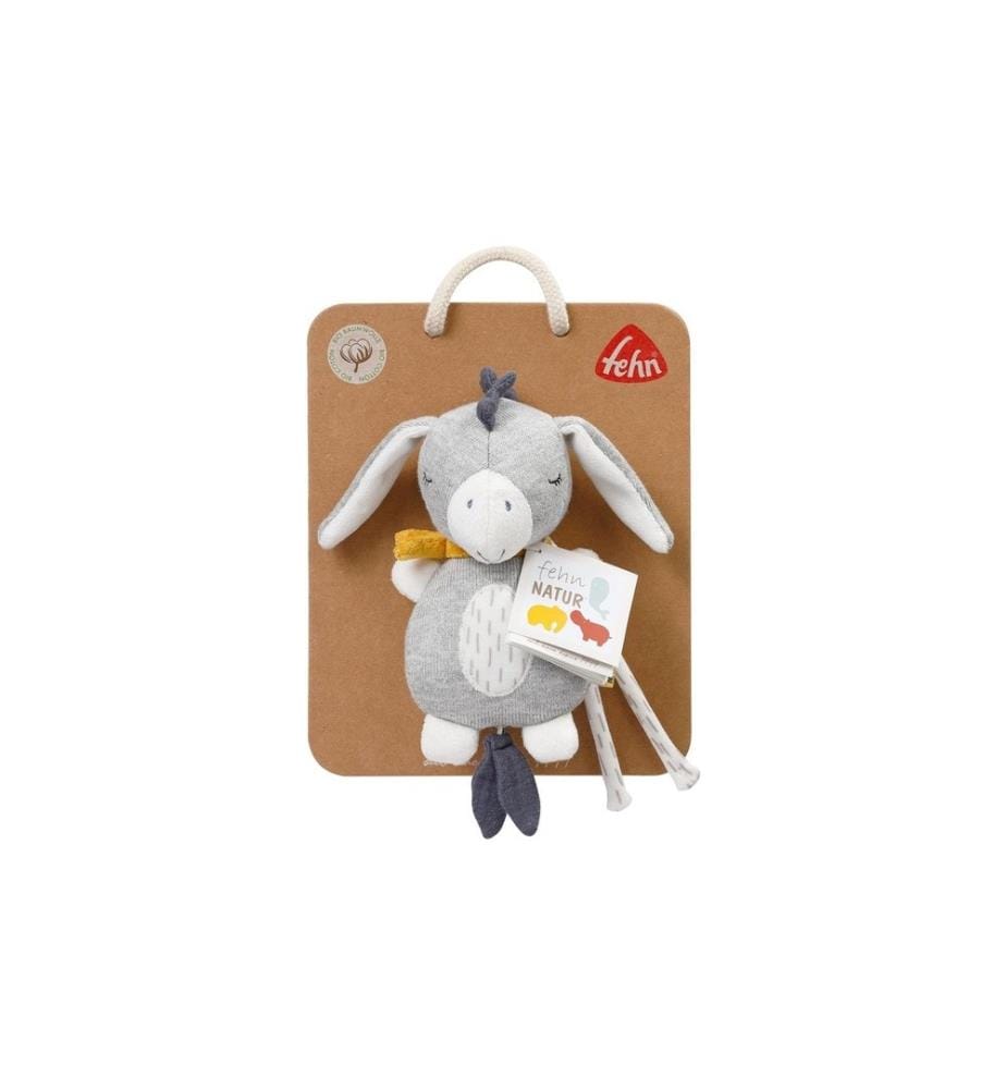 FEHN - Peluche musicale Mini nature L'âne