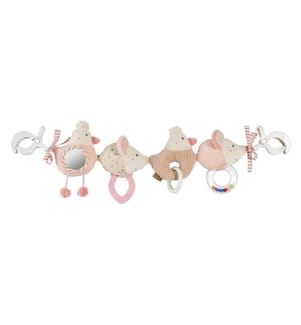 FEHN - Kinderwagenkette Rosa/Beige