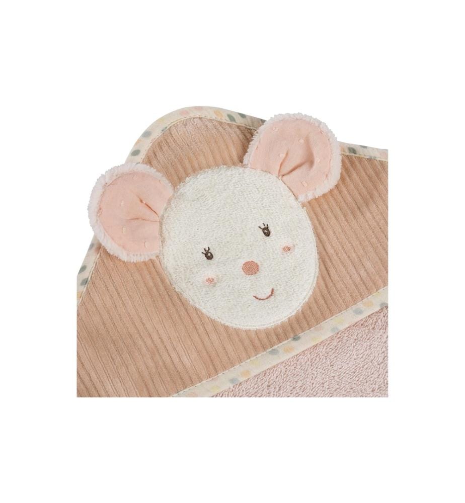 FEHN - Serviette à capuche Souris 80 x 80 cm
