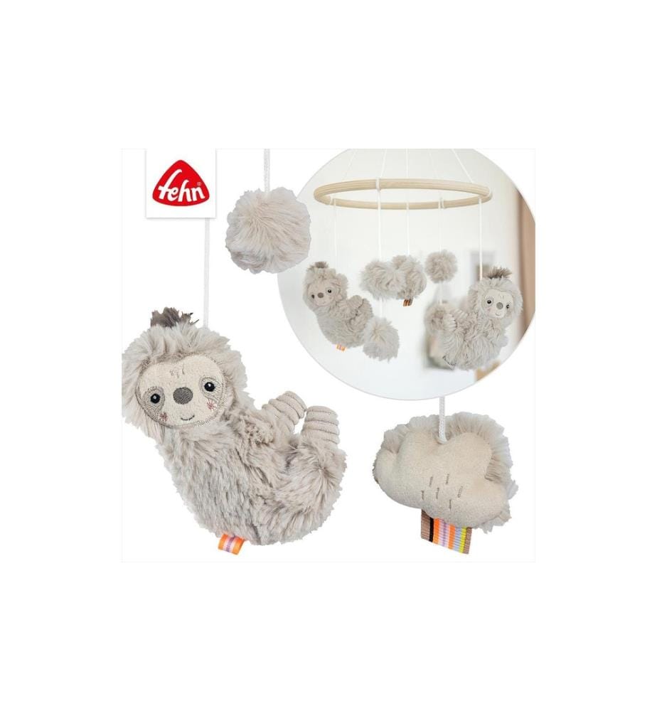 FEHN - Holz-Mobile Faultier Beige/Grau