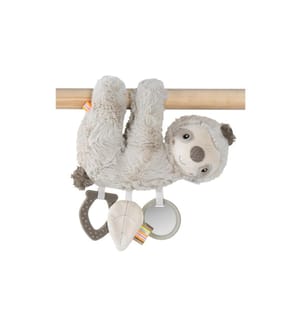 FEHN - Kinderwagenspielzeug Activity-Faultier, Grau/Beige