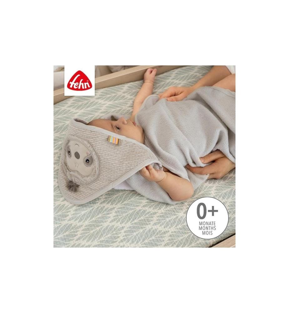 FEHN - Cape de bain paresseux Gris/beige