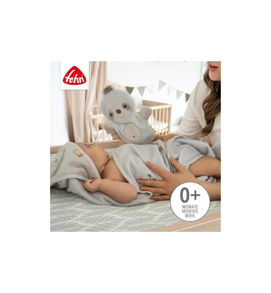 FEHN - Gants de toilette pour bébé Paresseux