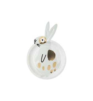 RICO DESIGN - Kinderteller Hase, Mint/Gold, 12 Stück