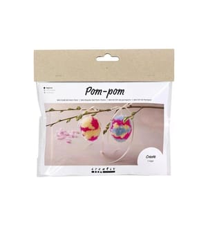CREATIV COMPANY - Kits de bricolage Mini oeufs pom-poms 1 Pièce/s, Multicolore