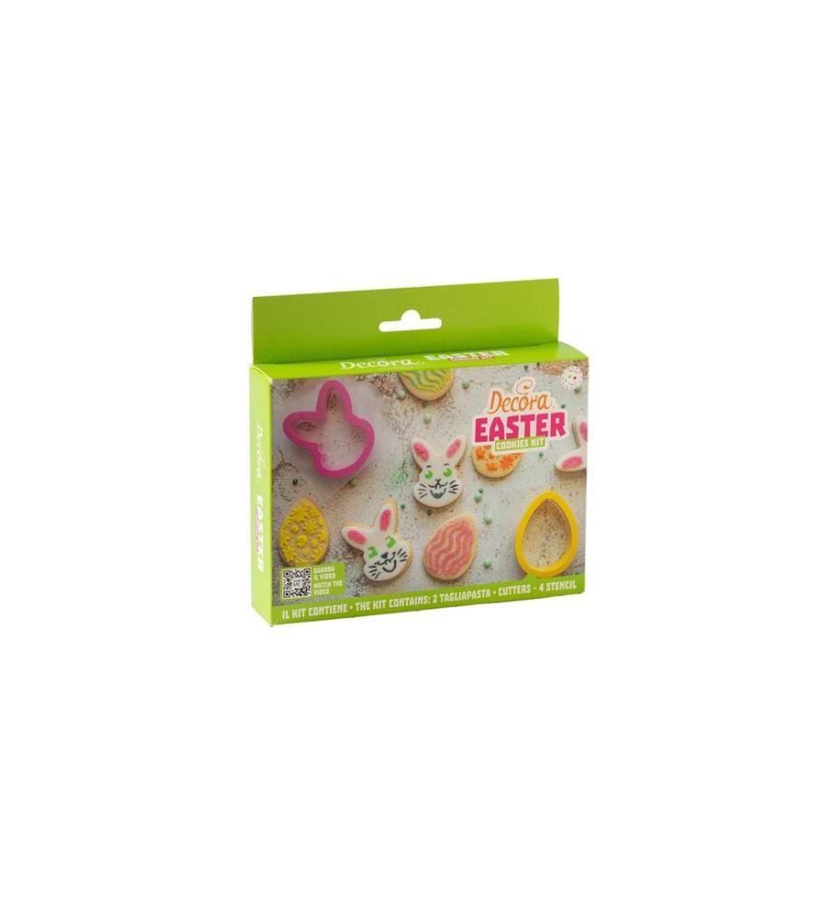 DECORA - Ausstechformen und Schablonen Set -Hase und Ei 4-teilig