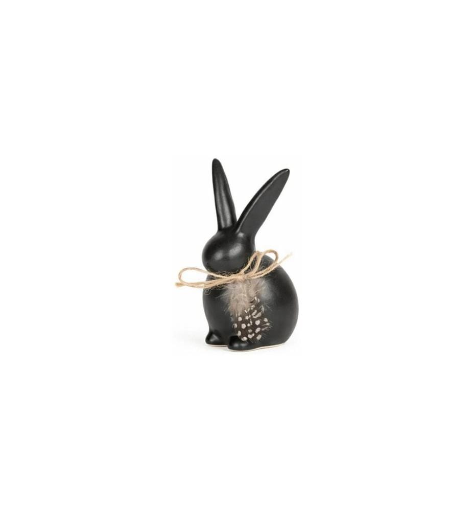 CHALET - Aufsteller Hase Tinte S 8 x 6 x 12 cm, Schwarz
