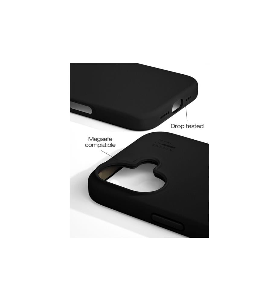 IDEAL OF SWEDEN - Coque arrière Silicone iPhone 16 Noir