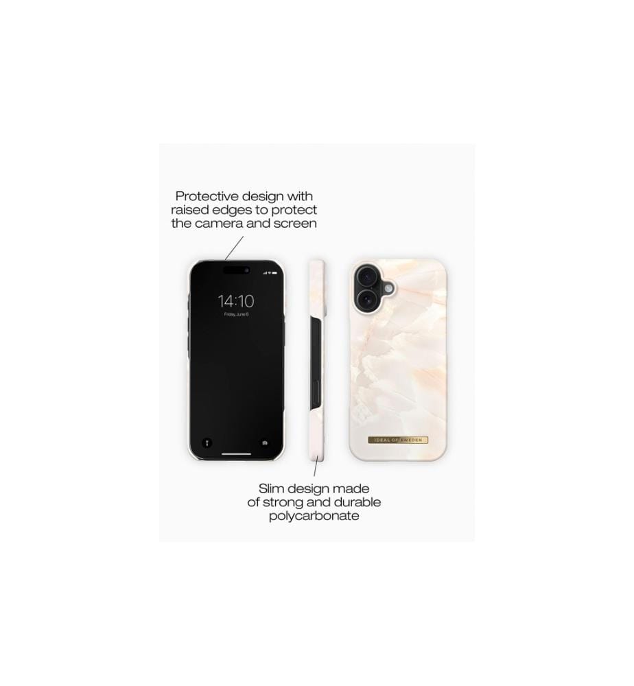 IDEAL OF SWEDEN - Back Cover iPhone 16 Pearl Marble
