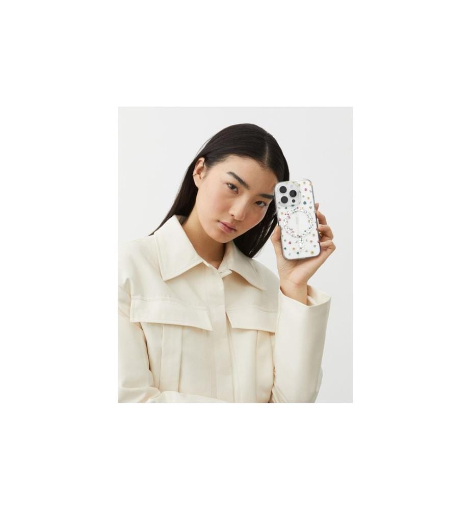 IDEAL OF SWEDEN - Coque arrière Clear Case iPhone 16 Petite Floral