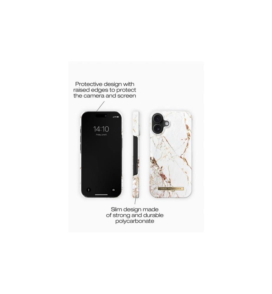 IDEAL OF SWEDEN - Back Cover iPhone 16 Carrara Gold