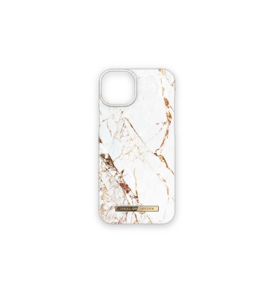 IDEAL OF SWEDEN - Coque arrière Carrara Gold iPhone iPhone 15 Plus