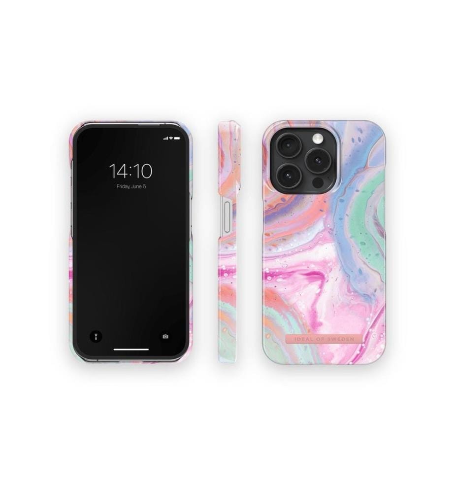 IDEAL OF SWEDEN - Coque arrière Pastel Marble  iPhone 15 Pro