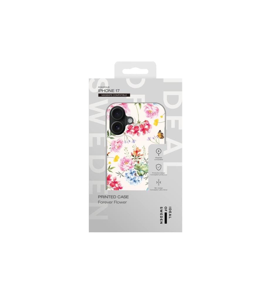 IDEAL OF SWEDEN - Coque arrière Printed Case MagSafe Forever Flower iPhone 17