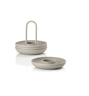 ZONE DENMARK - Coquetier Singles 4 pièces, gris
