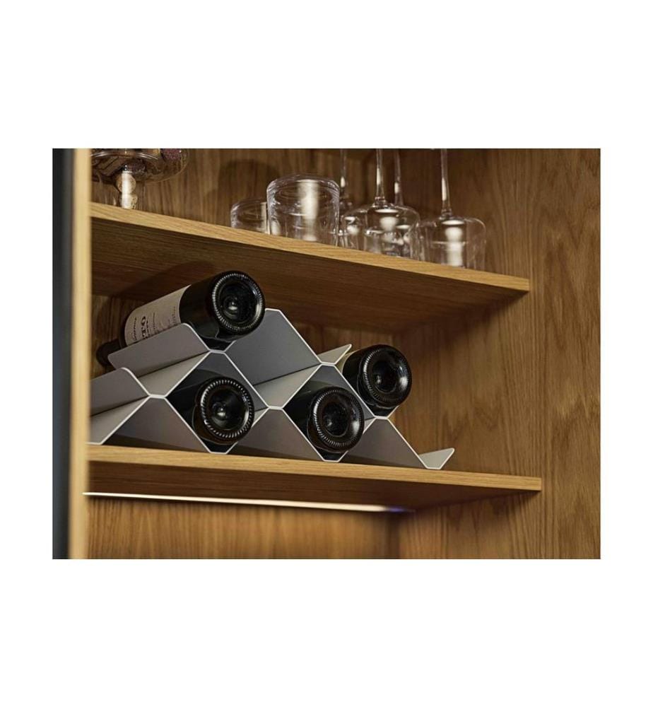 ZONE DENMARK - Range-bouteilles de vin Rocks pour 9 bouteilles, Gris