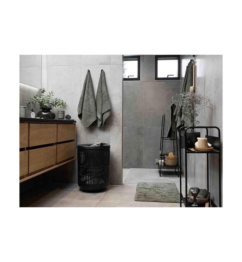 ZONE DENMARK - Badteppich Tiles 50 x 80 cm, Olive Green