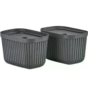 ZONE DENMARK - Boîte de rangement Pulp S 2 pièces, Noir