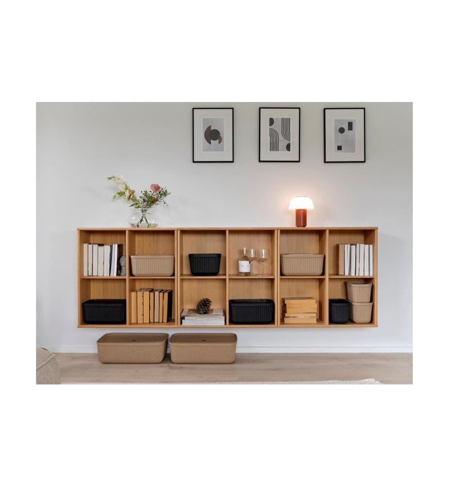 ZONE DENMARK - Boîte de rangement Pulp M 2 pièces, Noir