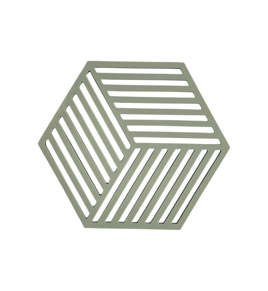 ZONE DENMARK - Dessous de plat Hexagone Vert olive