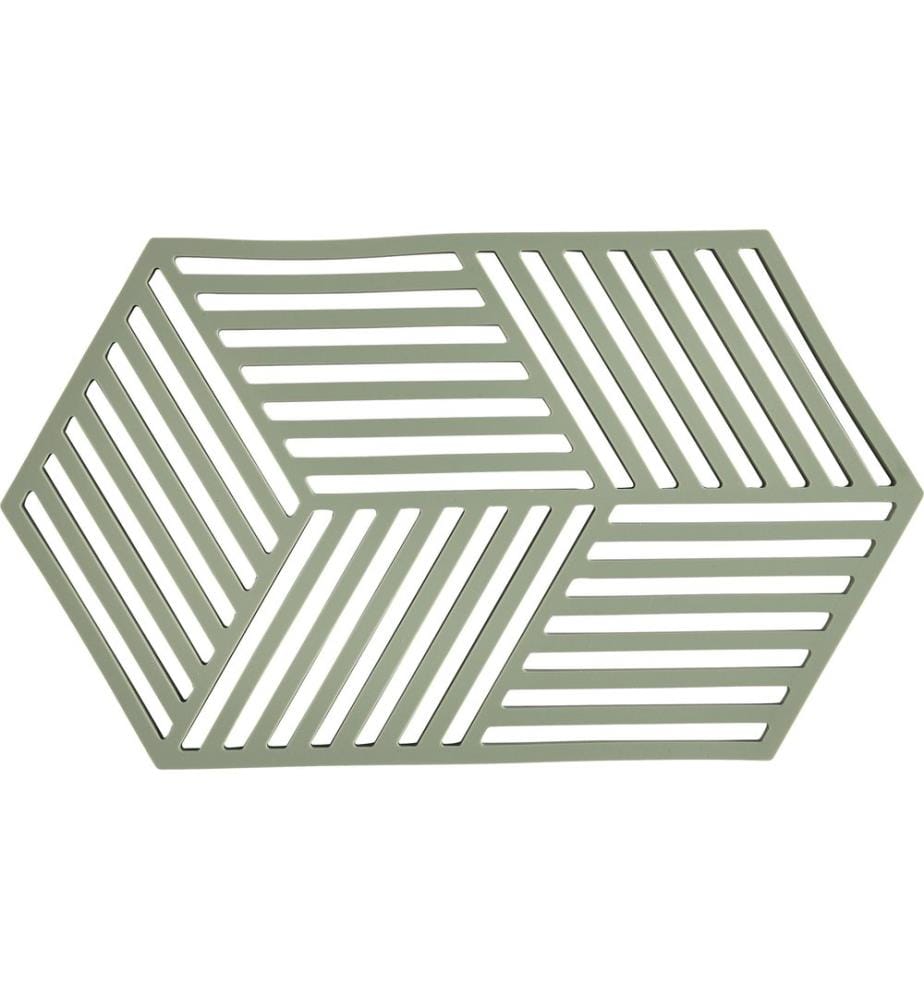 ZONE DENMARK - Dessous de plat Hexagone Vert olive