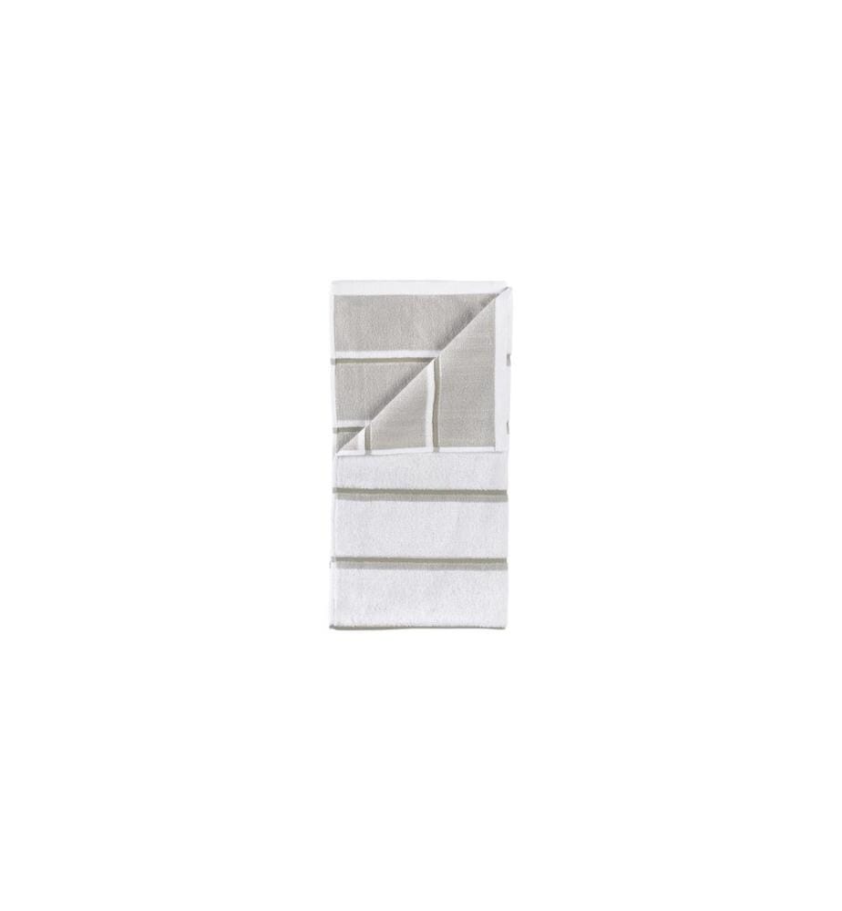 ZONE DENMARK - Duschtuch 70 x 140 cm Weiss/Weich Grau/Eukalyptus