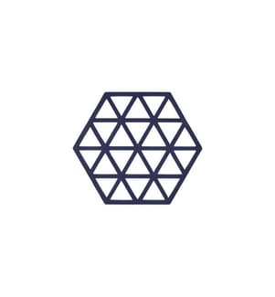 ZONE DENMARK - Dessous de plat Triangles bleu nuit