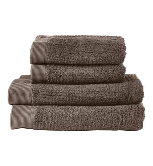 ZONE DENMARK - Handtuch Classic 4 Stck. Taupe 100% Baumwolle/600 g