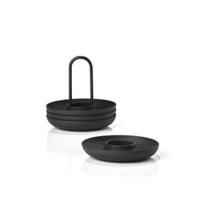 ZONE DENMARK - Coquetier Singles 4 pièces, noir