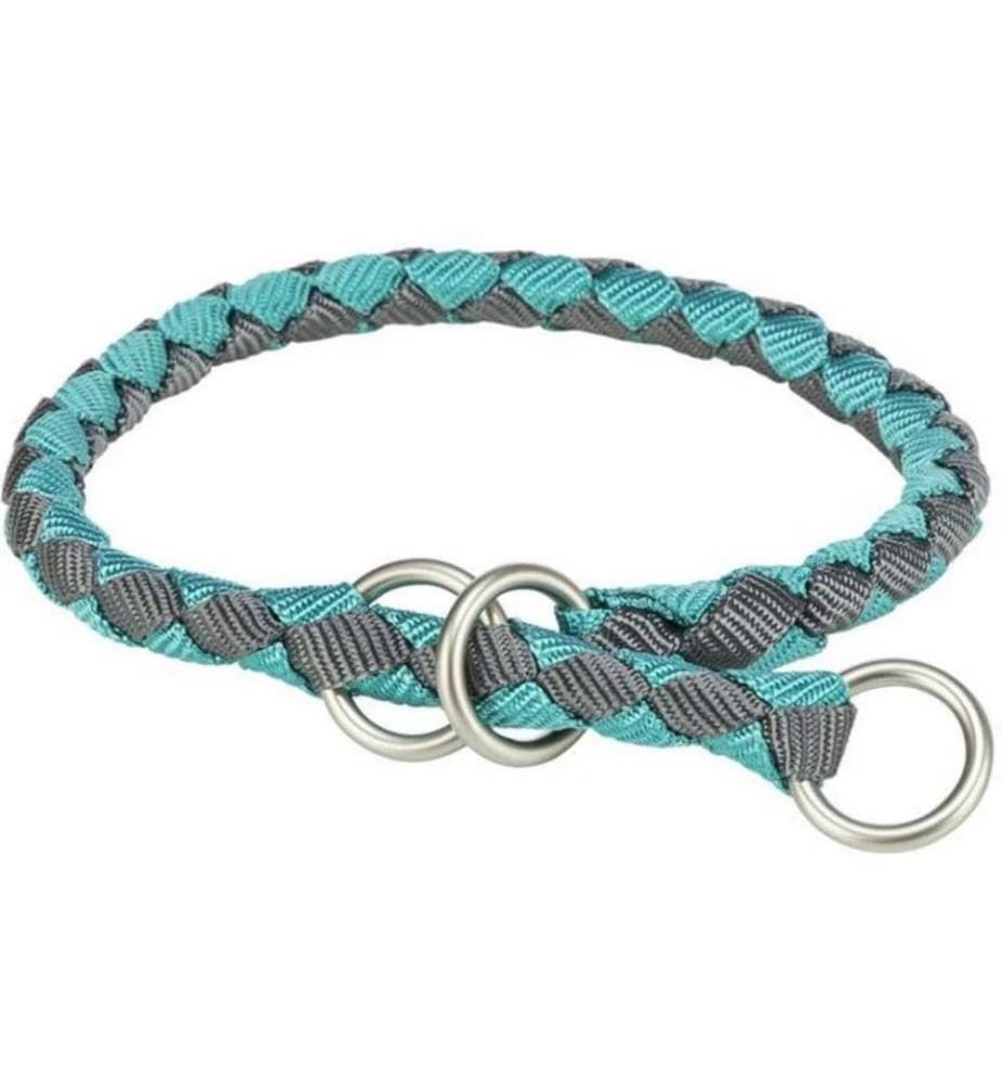 TRIXIE - Collier anti-traction Cavo M Gris/Turquoise