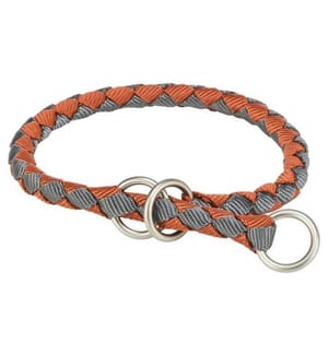 TRIXIE - Cavo Zug-Stopp-Halsband L-XL Grau/Orange