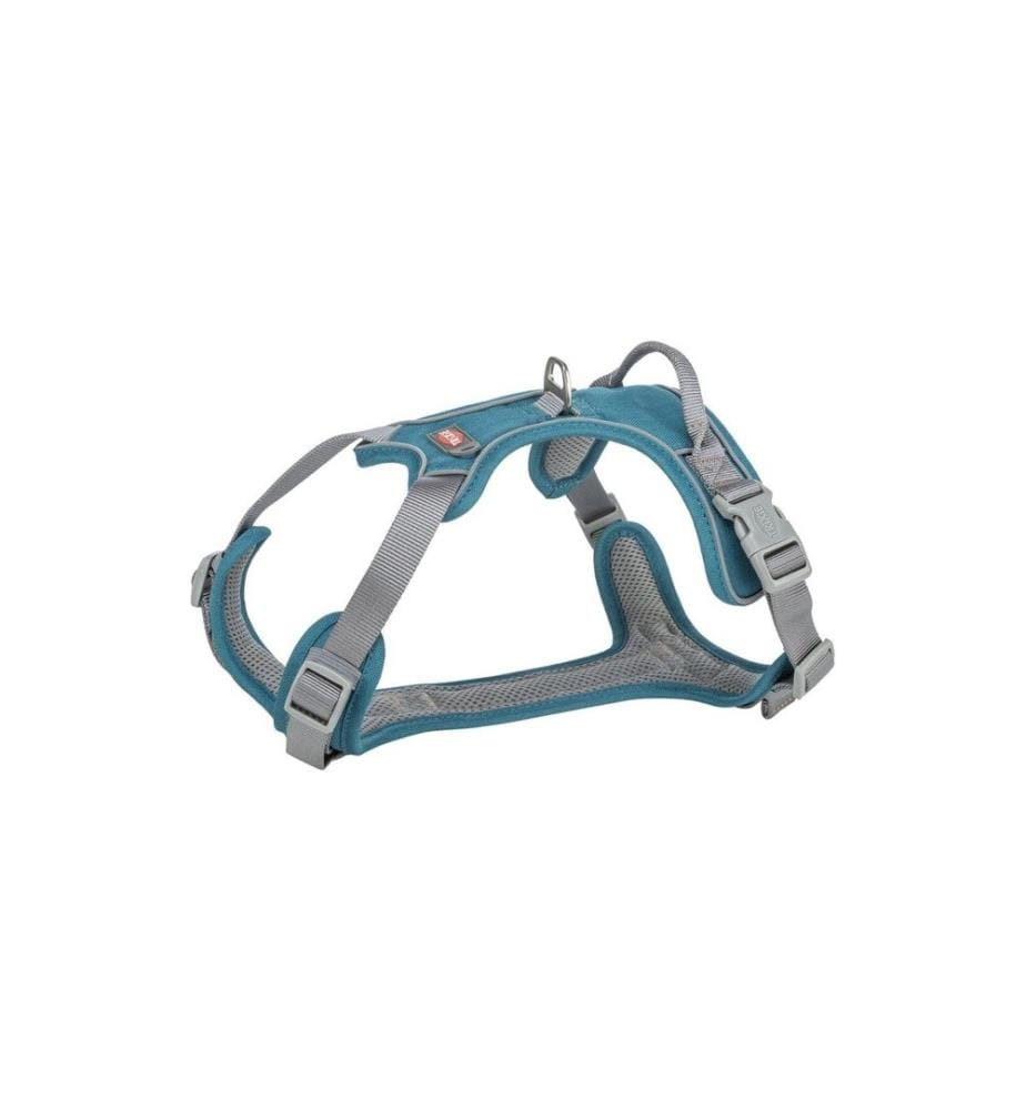 TRIXIE - Geschirr Premium Active, M-L, Petrol