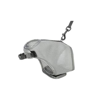 TRIXIE - Harnais souple pour chats, avec laisse Gris