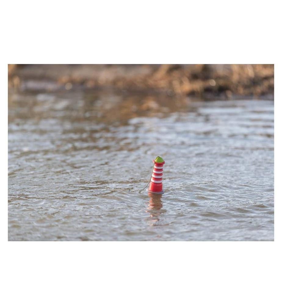 TRIXIE - Schwimmspielzeug Aqua Toy Leuchtturm 20 cm, Orange, Grau