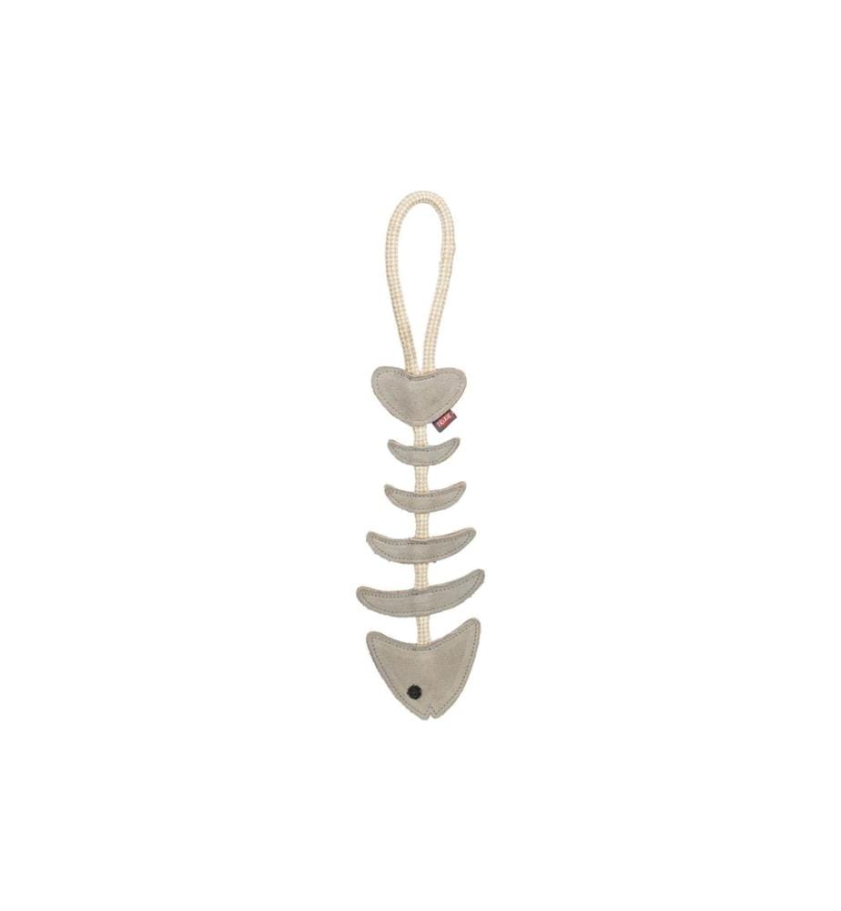 TRIXIE - Hunde-Spielzeug Fischgräte am Tau 43 cm