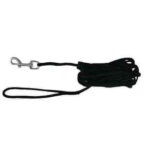 TRIXIE - Schleppleine Rundschnur 5 m / ø 5 mm, Schwarz