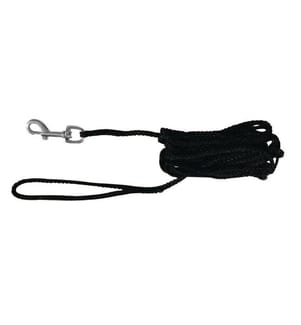 TRIXIE - Longe cordon rond 15 m / ø 5 mm, noir