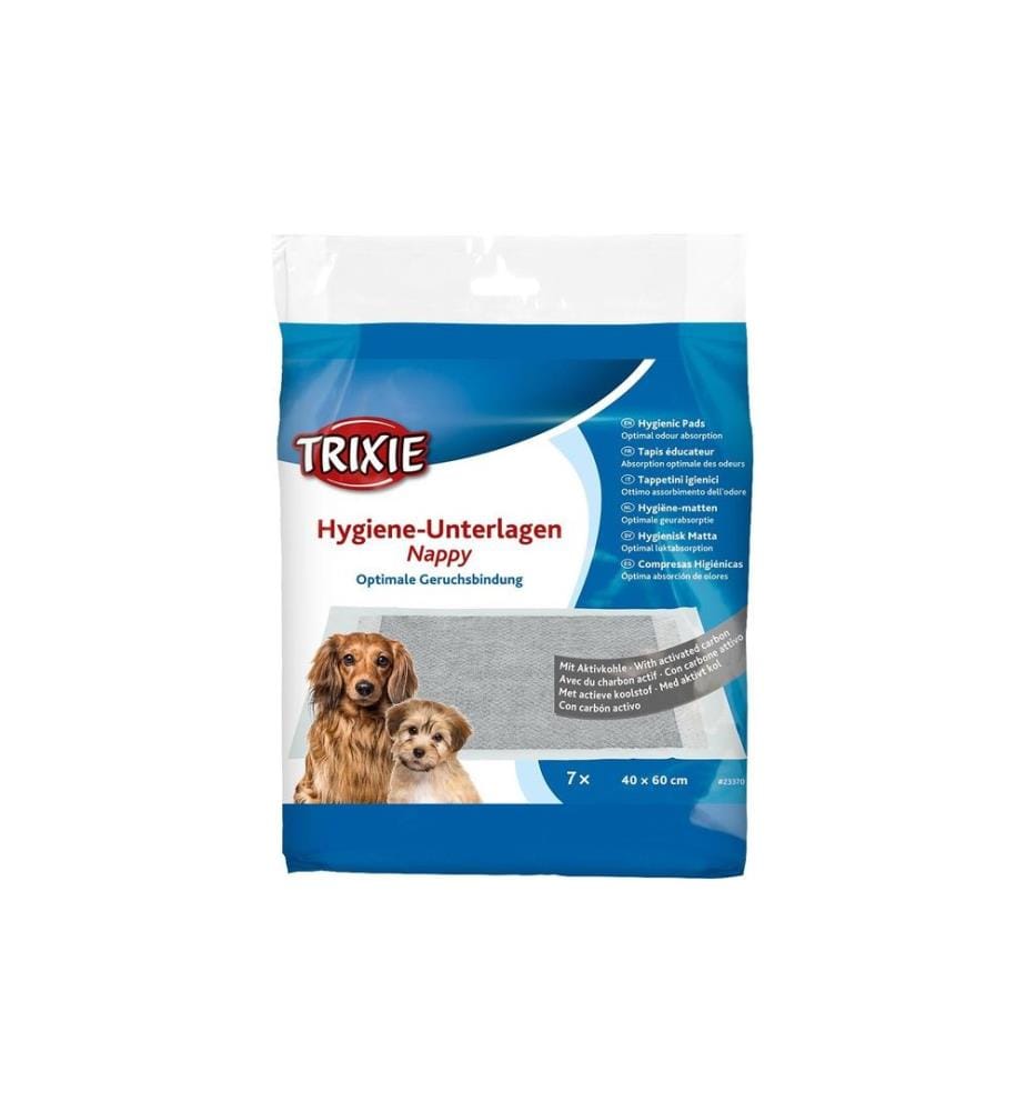 TRIXIE - Hygiene-Unterlage Nappy mit Aktivkohle, 7 Stück