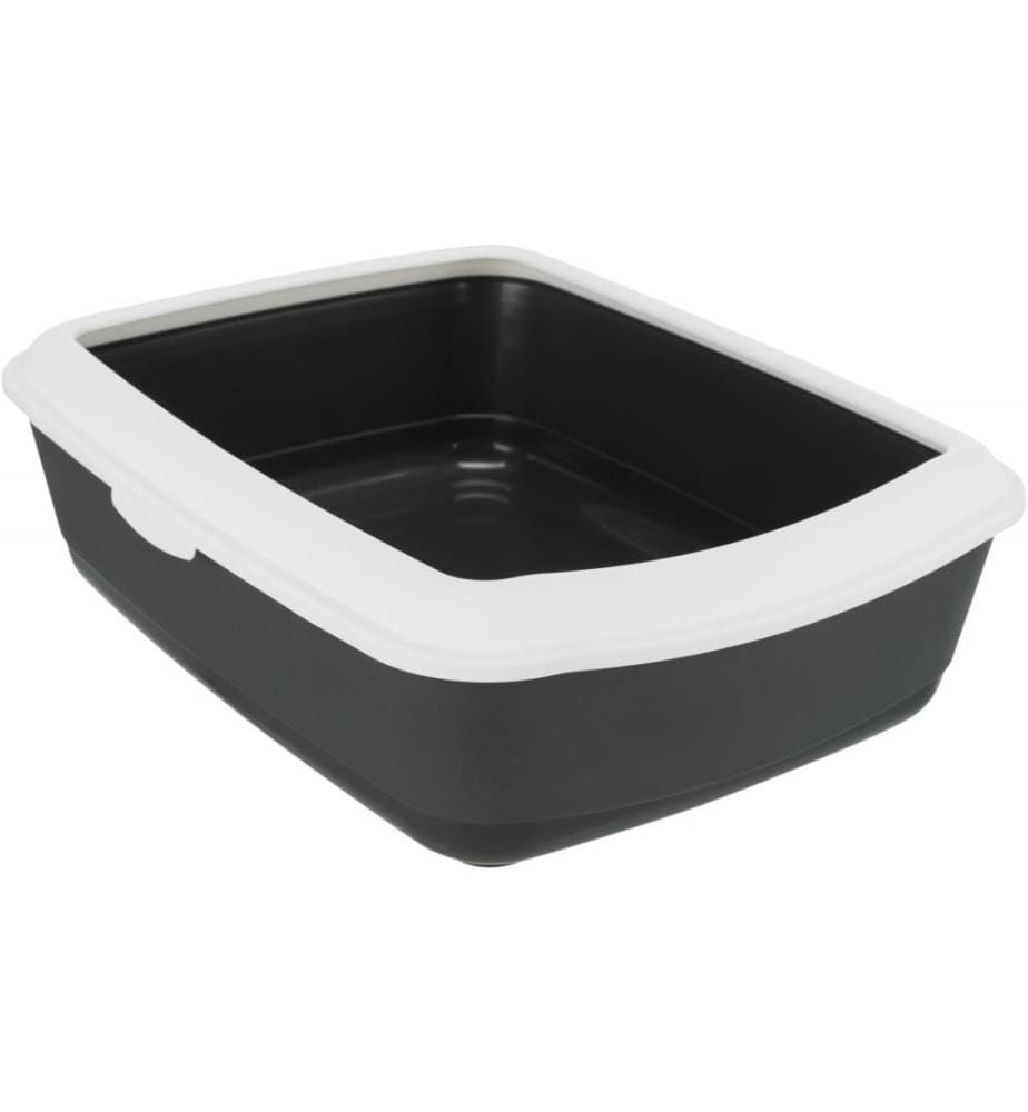 TRIXIE - Katzentoilette Classic mit Rand, 37 x 15 x 47 cm