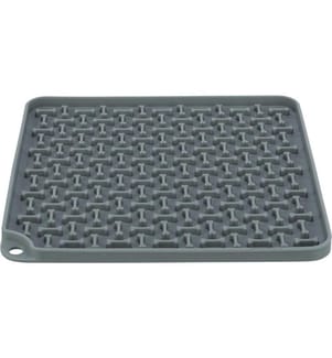 TRIXIE - Lick'n'Snack Matte, 20 × 20 cm, Dunkelgrau
