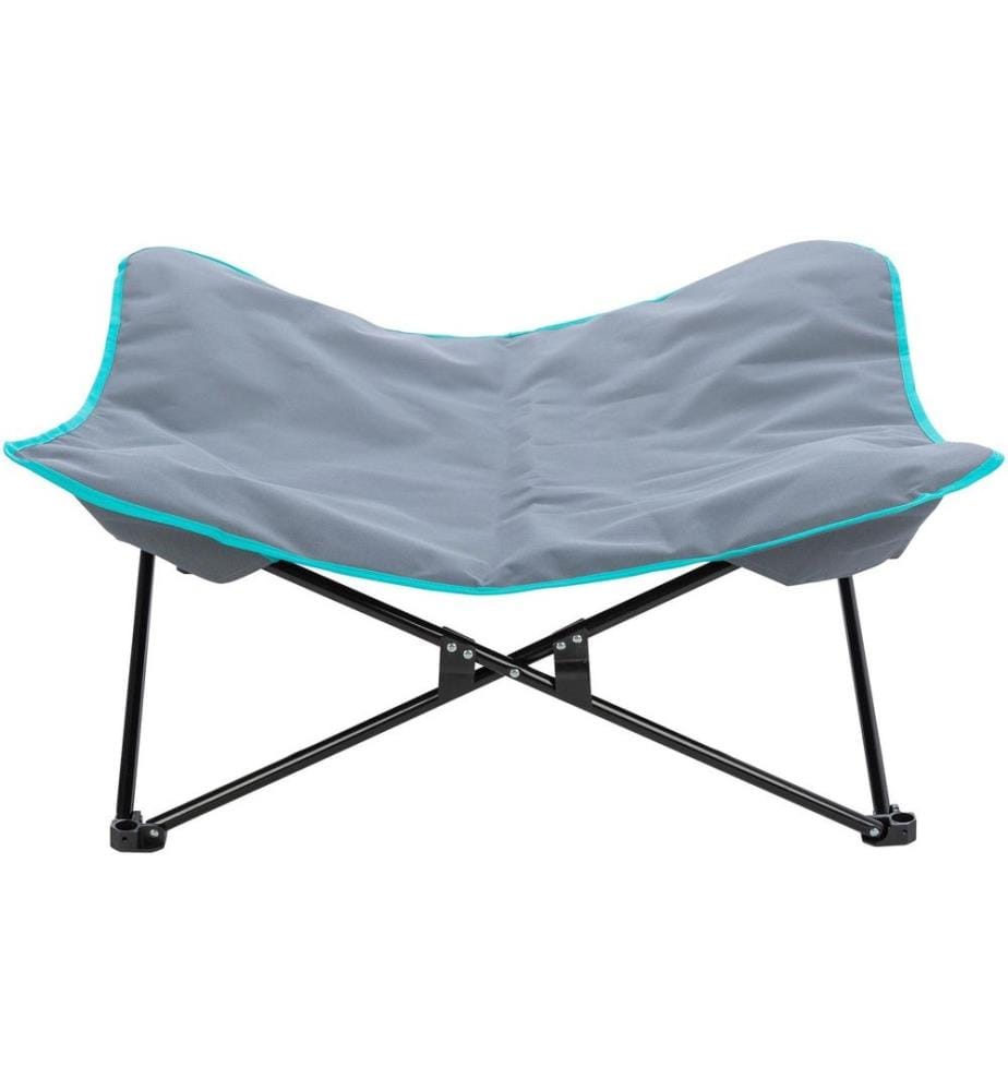 TRIXIE - Camping-Bett, bis 35 kg, 88 x 32 cm, Dunkelgrau/Blau
