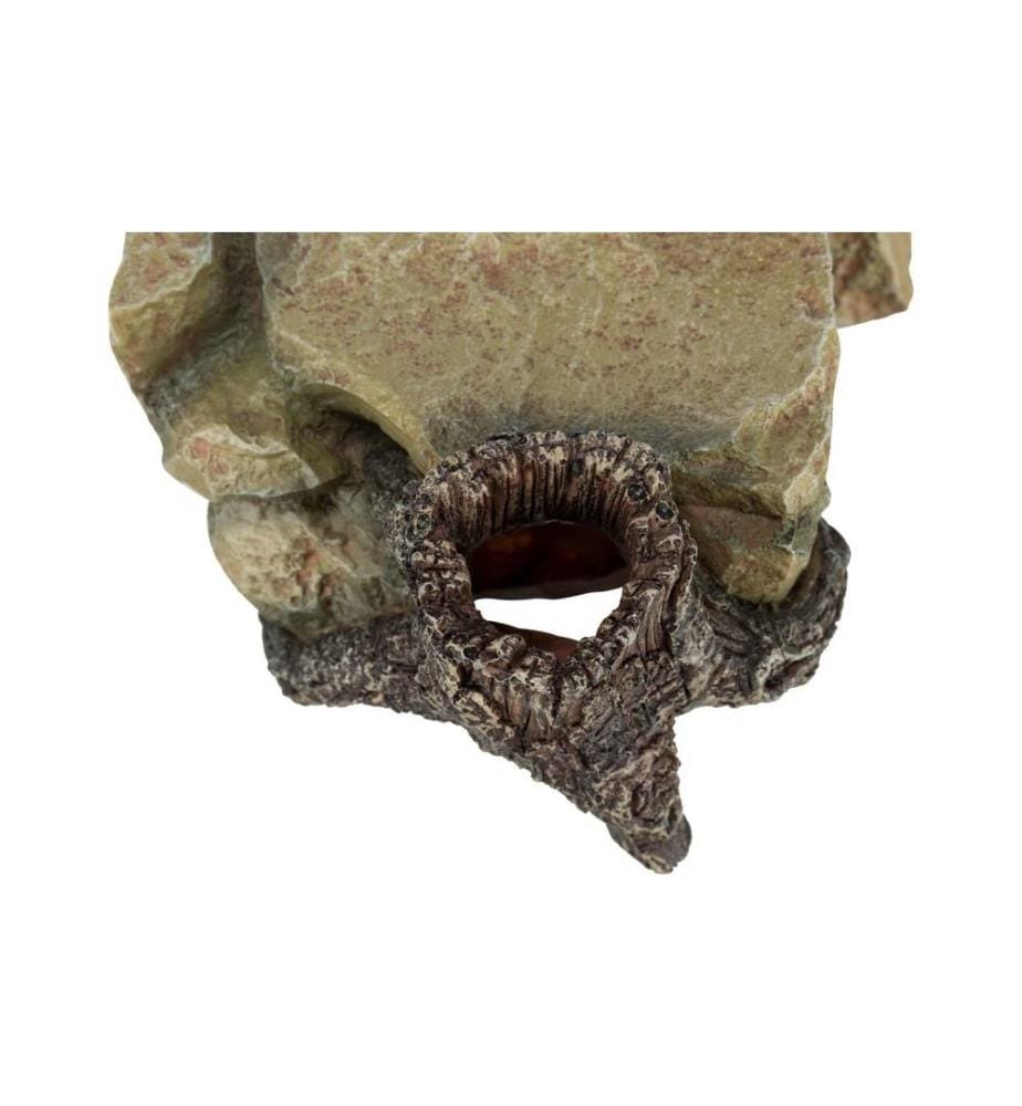TRIXIE - Grotte Plateau rocheux avec tronc d'arbre 25 cm