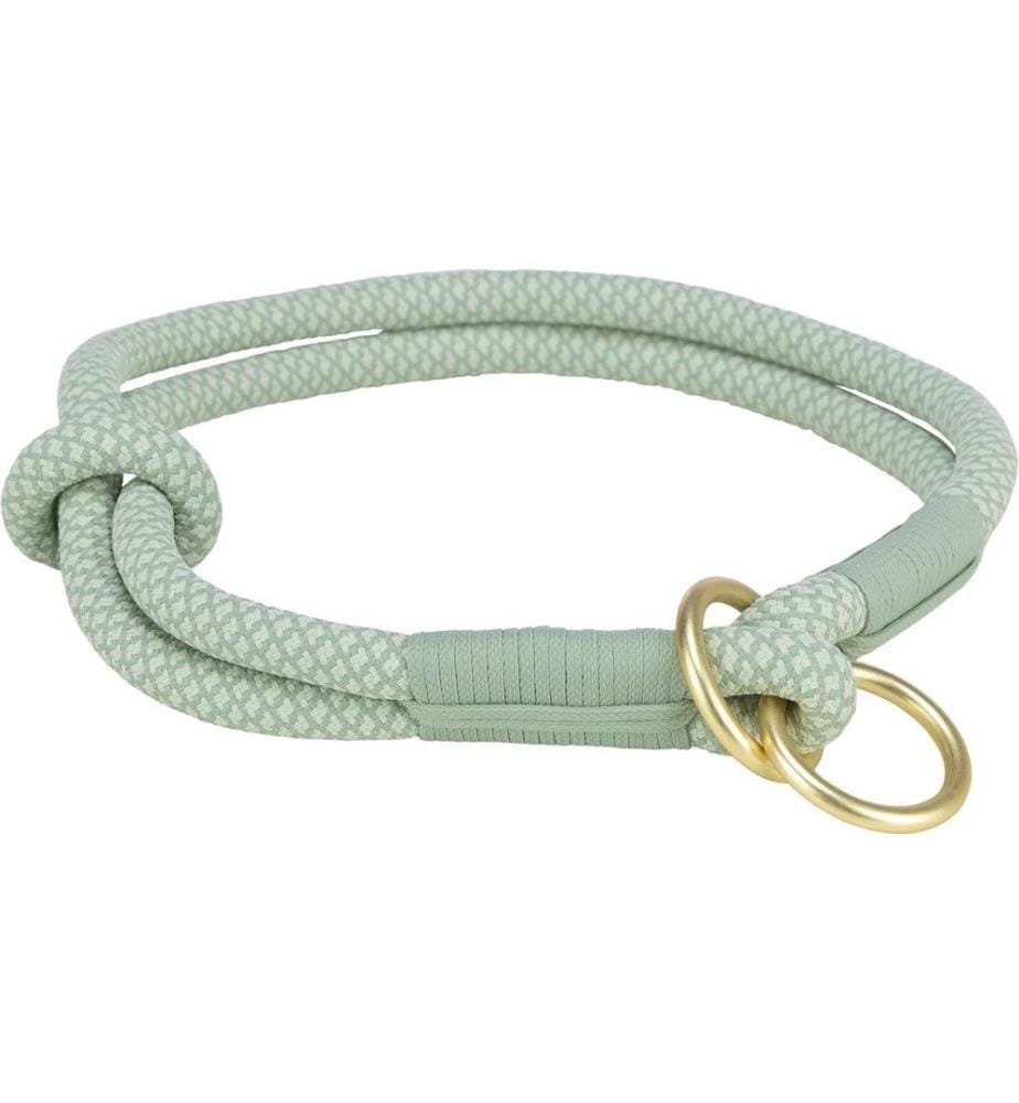 TRIXIE - Collier d'arrêt de traction Soft Rope S, 35 cm, sauge/menthe