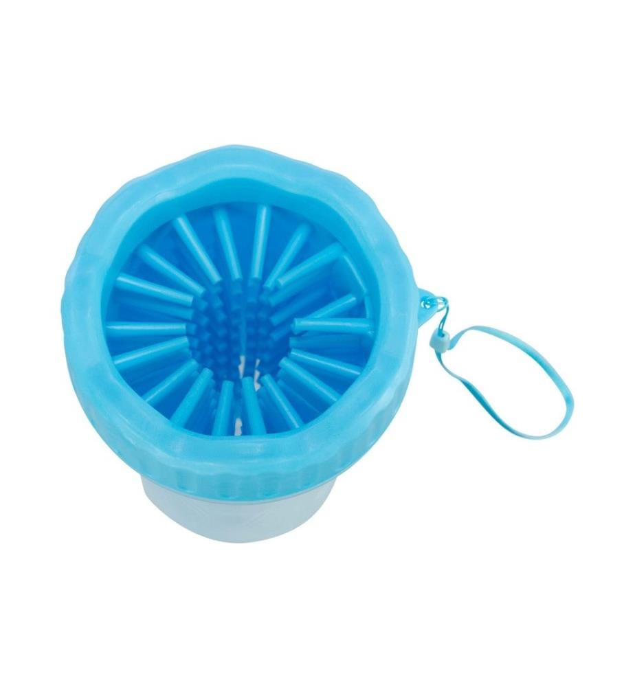 TRIXIE - Pfotenreiniger, M-L, Silikon/PP, Blau