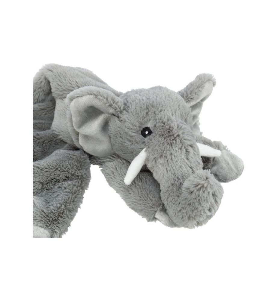 TRIXIE - Hunde-Spielzeug Schlenker-Elefant, 50 cm, Grau