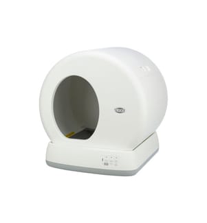TRIXIE - Selbstreinigende Katzentoilette, 53 × 55.5 × 52 cm, Weiss